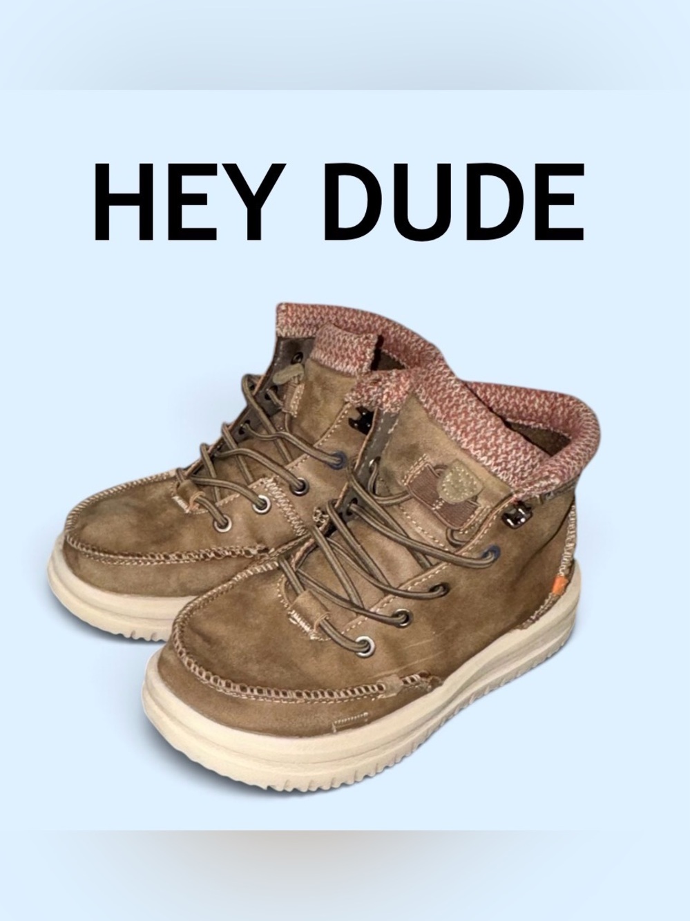 HEY DUDE BRADLEY boots youth boys shoes size 13